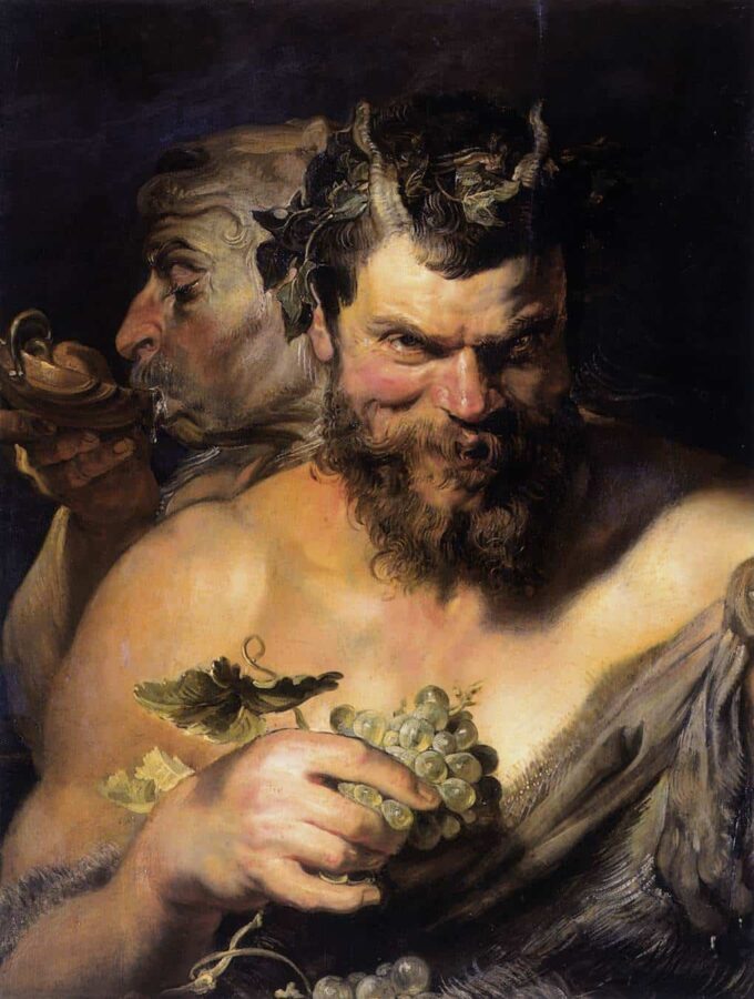 Dos sátiros – Peter Paul Rubens Cuadros Populares 70x85