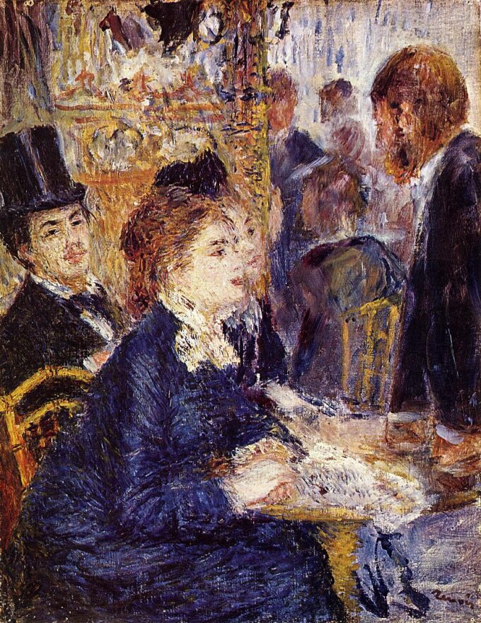 «En el café – Pierre-Auguste Renoir» Pierre-Auguste Renoir