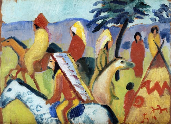 Indios a caballo – August Macke August Macke 105x70