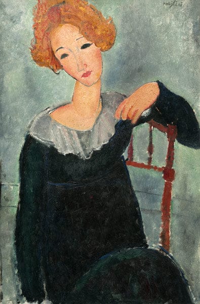 Mujer pelirroja 1917 – Amedeo Modigliani Amedeo Modigliani