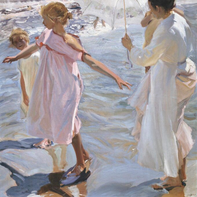 Es hora de tomar un baño – Sorolla Joaquín Sorolla 70x70