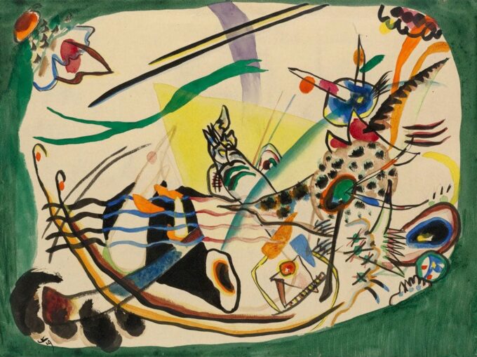 Estudio para el borde verde 1919 – Vassily Kandinsky Vasili Kandinski 85x75