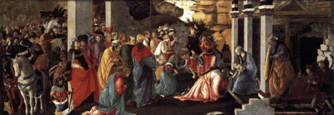 Adoración de los tres reyes magos – Sandro Botticelli Sandro Botticelli 180x60