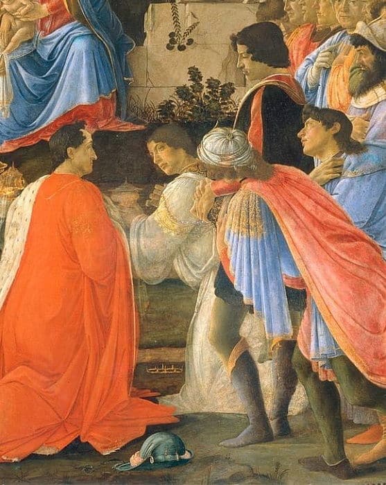 Adoración de los Reyes, Det – Sandro Botticelli Sandro Botticelli 70x85