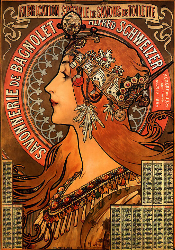 Jabonera de Bagnolet – Mucha Alfons Mucha