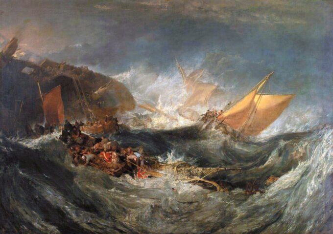 Épave de un barco de transporte – William Turner William Turner 105x70