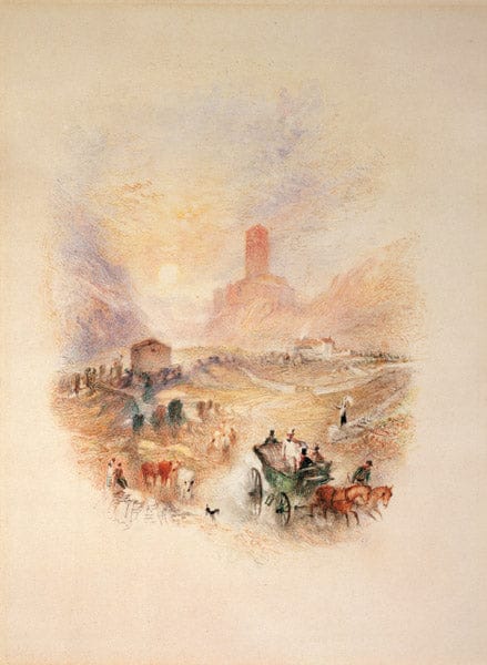 Sir Walter Scott visitando la torre Smallholm – William Turner William Turner 70x105