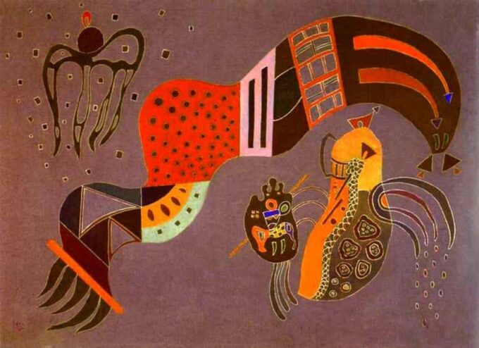 El impulso templado – Vassily Kandinsky Vasili Kandinski 105x70