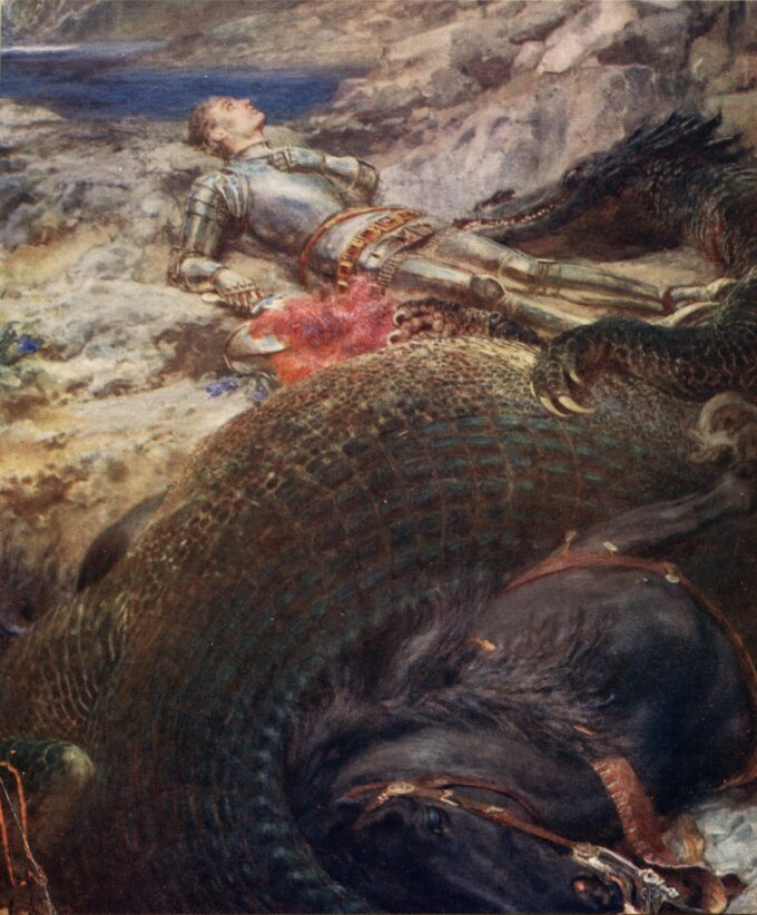 San Jorge y el Dragón – Briton Rivière Briton Rivière