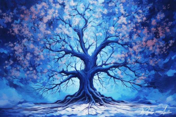 Guía del árbol azul de Tableau Cuadros Contemporáneos Árboles