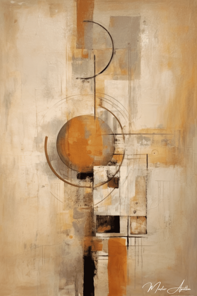 Área beige de pintura contemporánea abstracta Pinturas abstractas contemporáneas