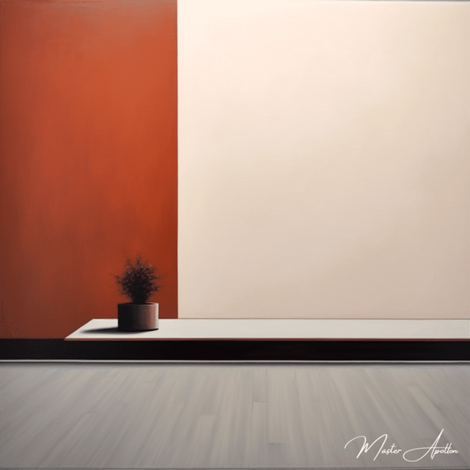 Tabla minimalista Futur Pinturas al óleo contemporáneas