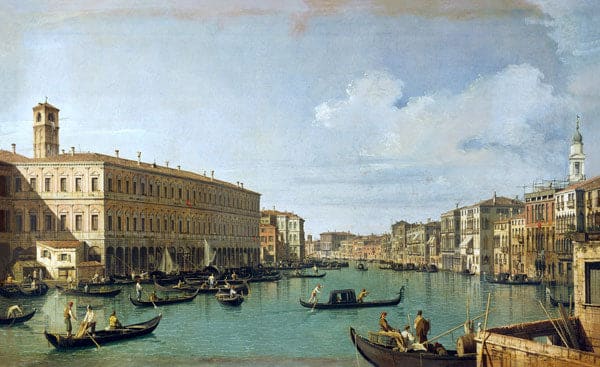 El Gran Canal desde el puente de Rialto – Giovanni Antonio Canal Giovanni Antonio Canal 105x70