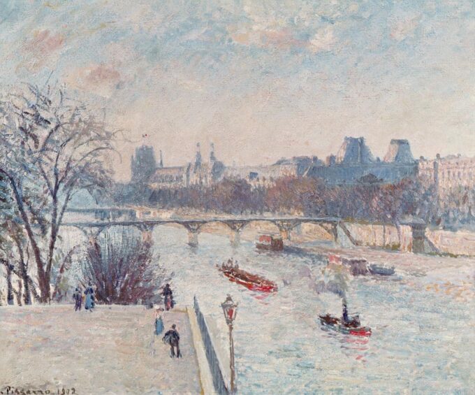 El Louvre – Camille Pissarro Camille Pissarro 85x75