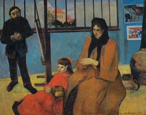 La familia Schuffenecker o el taller Schuffenecker – Paul Gauguin Paul Gauguin 85x75