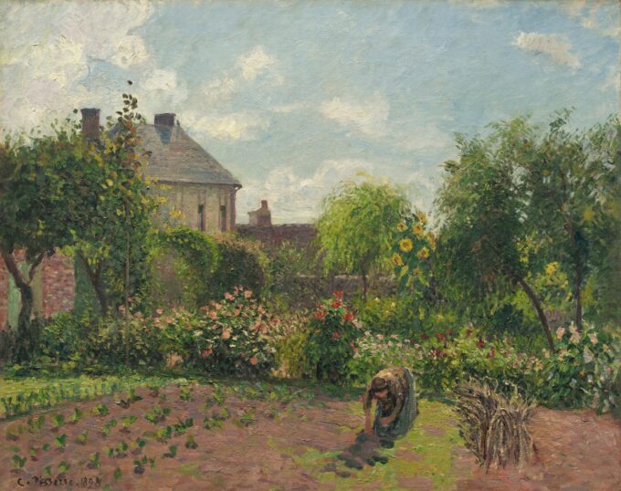 El jardín del artista en Eragny – Camille Pissarro Camille Pissarro 85x75