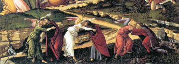 Natividad mística (detalle de 22825) – Sandro Botticelli Sandro Botticelli 180x60