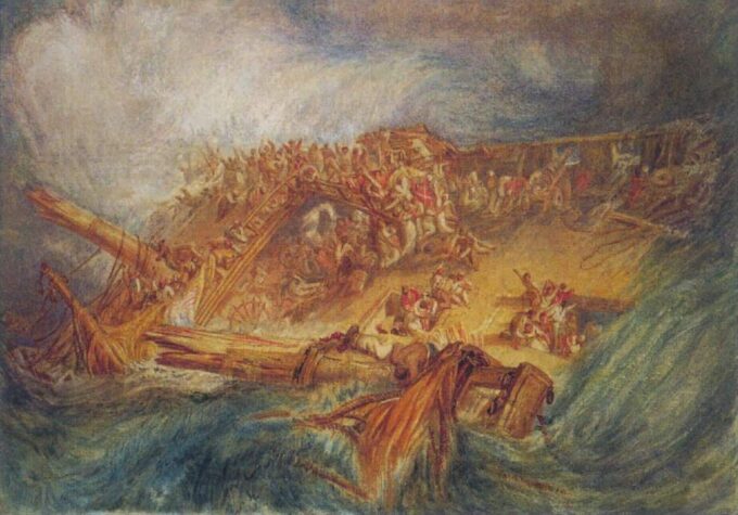 La pérdida de un marinero de las Indias Orientales – William Turner William Turner 105x70