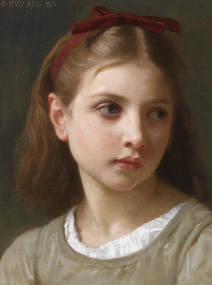 Una niña pequeña – William Bouguereau William Bouguereau 70x85