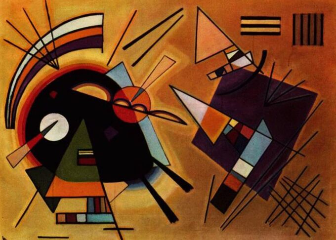 Negro y Violeta – Vassily Kandinsky Vasili Kandinski 105x70