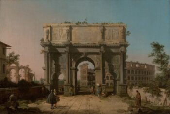 Vista del Arco de Constantino con el Coliseo – Giovanni Antonio Canal Giovanni Antonio Canal