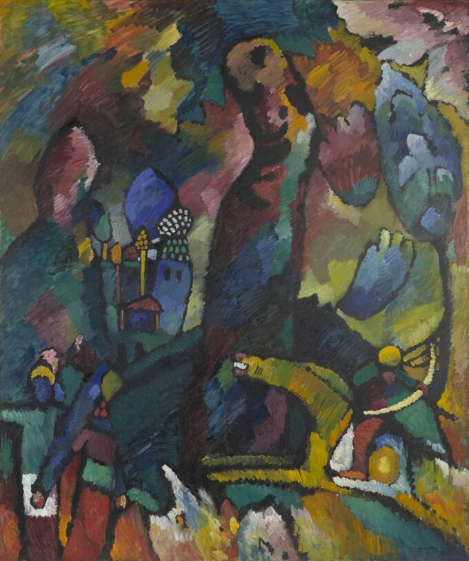 Con un arquero – Vassily Kandinsky Vasili Kandinski 70x85