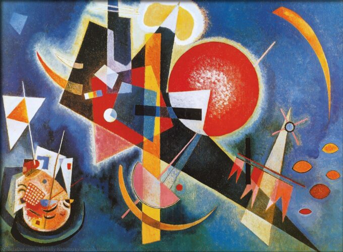 En el azul – Vassily Kandinsky Vasili Kandinski 105x70