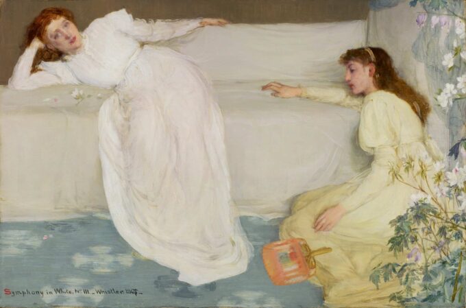 Sinfonía en blanco, n° 3 – James Abbott McNeill Whistler James Abbott McNeill Whistler 105x70