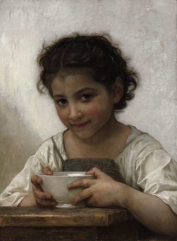 Sopa de leche – William Bouguereau William Bouguereau 70x105