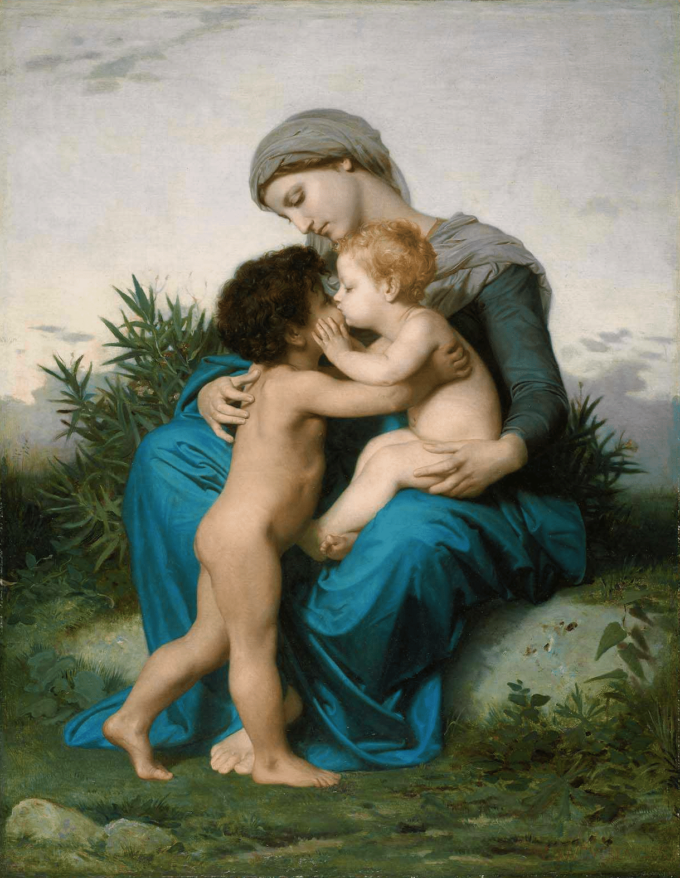 El amor fraternal – William Bouguereau William Bouguereau 70x85