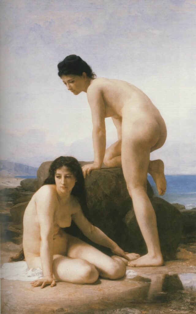 Las dos bañistas – William Bouguereau William Bouguereau 70x105