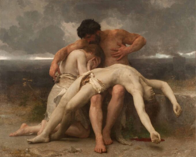 Primer Duelo – William Bouguereau William Bouguereau 85x75