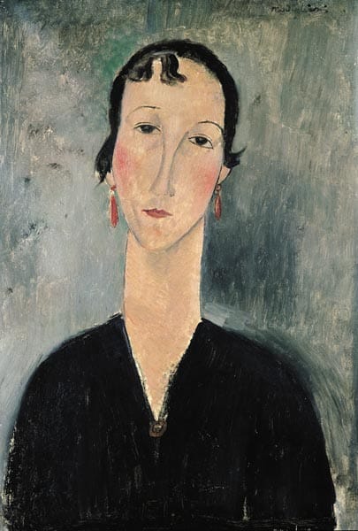 Mujer con pendientes – Amedeo Modigliani Amedeo Modigliani