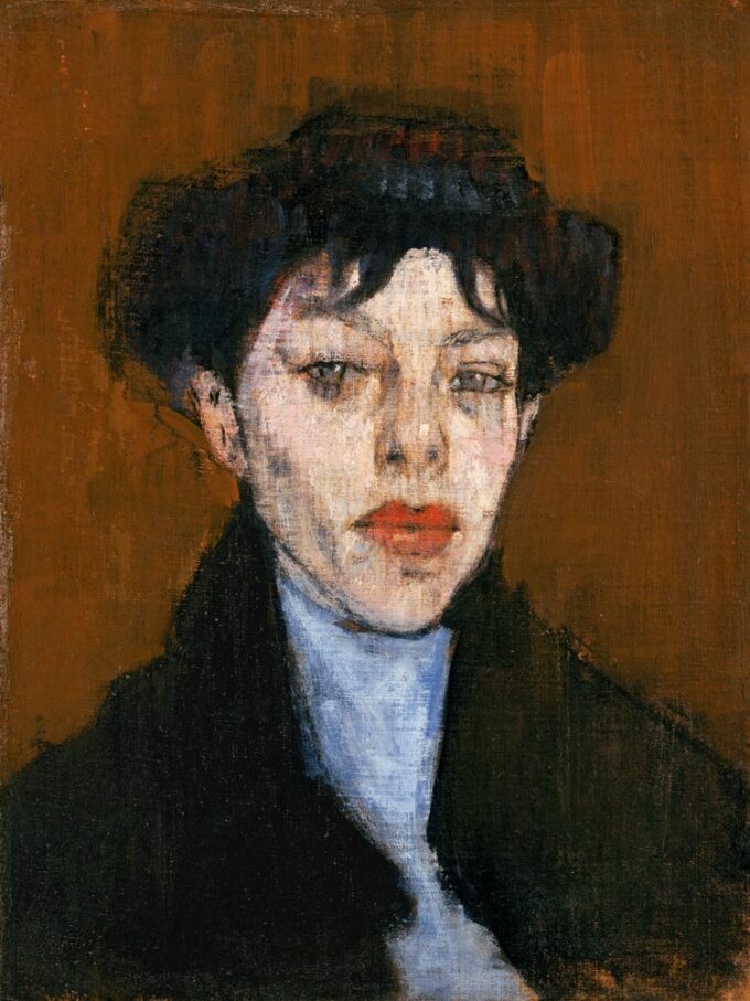 Mujer con un pañuelo azul – Amedeo Modigliani Amedeo Modigliani