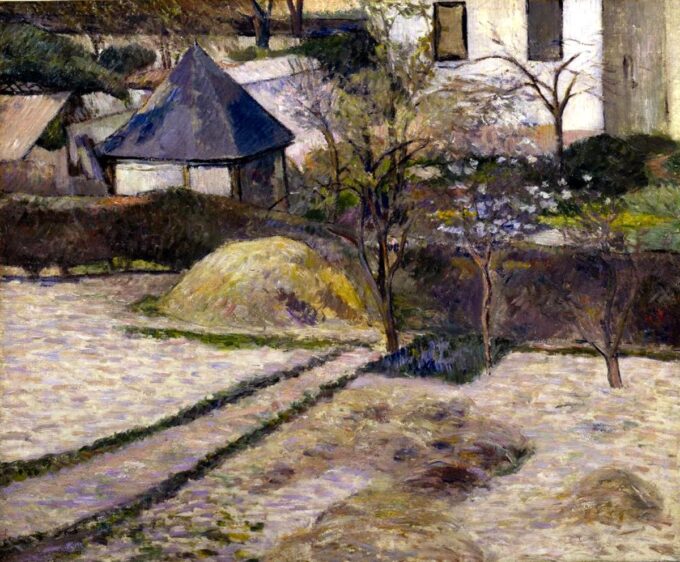 Jardines en la preprimavera en Ruan – Paul Gauguin Paul Gauguin 85x75