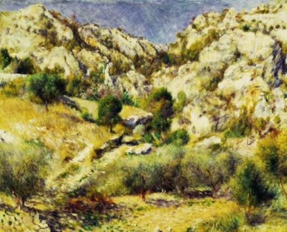 Montañas Renoir cerca de l’Estaque – Pierre-Auguste Renoir Pierre-Auguste Renoir 85x75