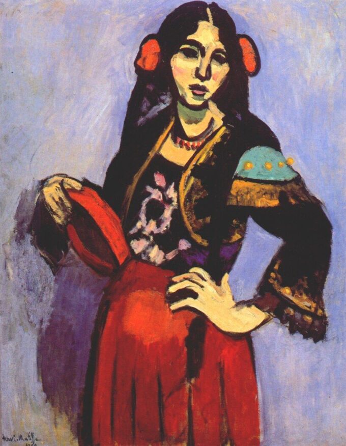 Mujer española con un pandero – Matisse Henri Matisse 70x85