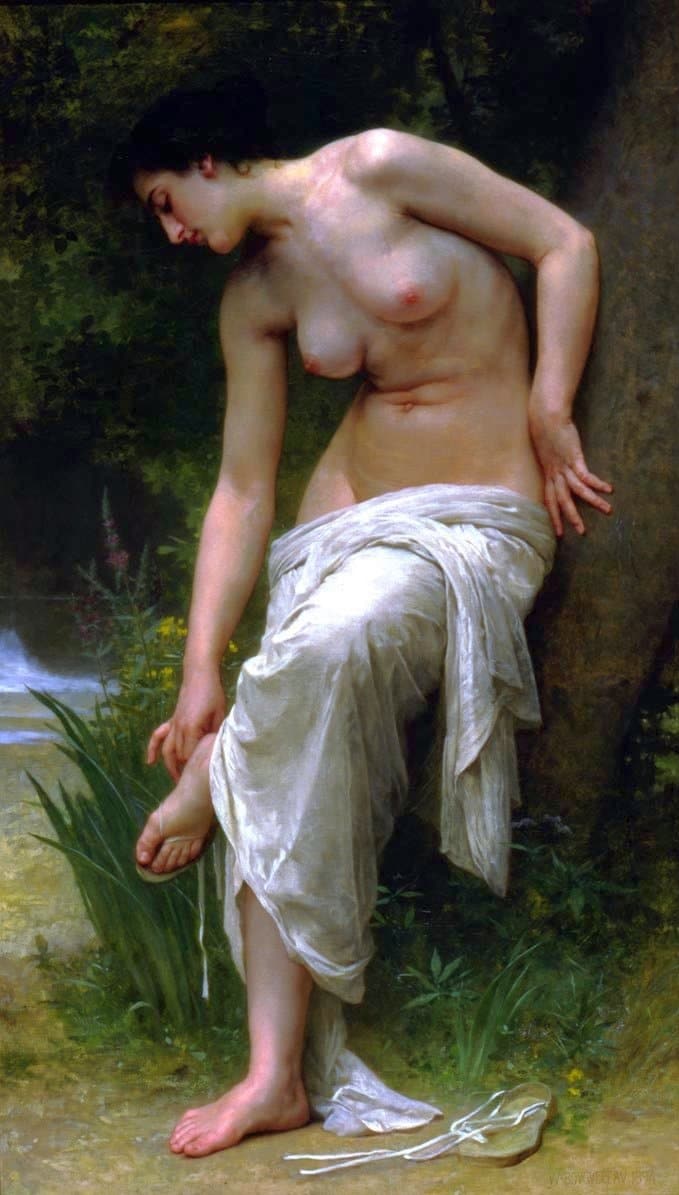 Después del baño, 1894 – William Bouguereau William Bouguereau 70x120