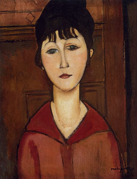 Rostro de joven chica – Amedeo Modigliani Amedeo Modigliani