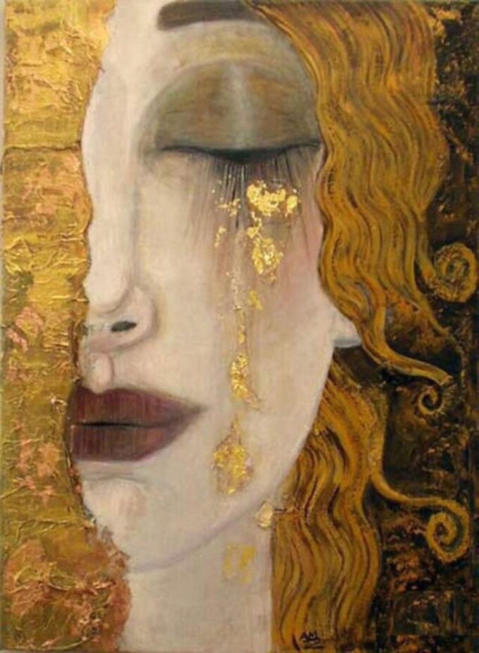 Lágrimas de oro – Gustav Klimt Cuadros Populares 70x105