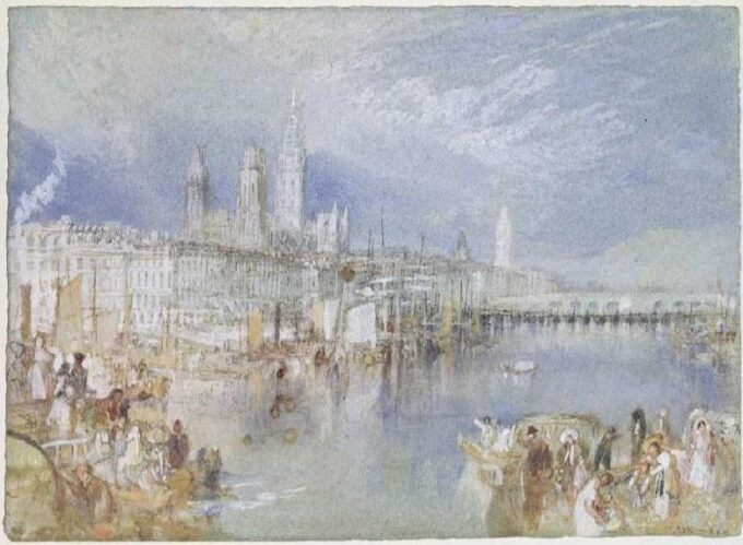 Vista de Rouen en dirección al río – William Turner William Turner 105x70