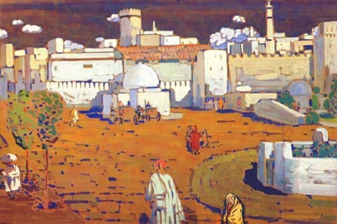 Ciudad árabe – Vassily Kandinsky Vasili Kandinski 105x70