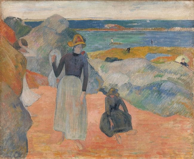 En la playa 1889 – Paul Gauguin Paul Gauguin 85x75