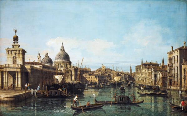 Entrada del Gran Canal: Vista hacia el oeste, hacia 1738/42 – Giovanni Antonio Canal Giovanni Antonio Canal 105x70