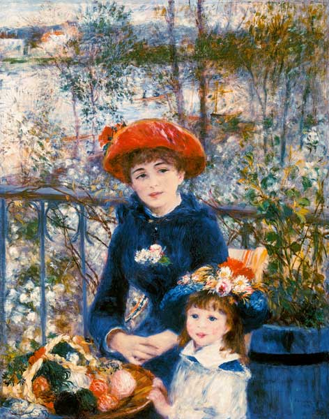 En la terraza – Pierre-Auguste Renoir Cuadros Populares 70x85