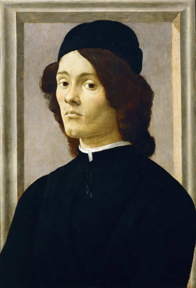 Retrato de un hombre – Sandro Botticelli Sandro Botticelli 70x105