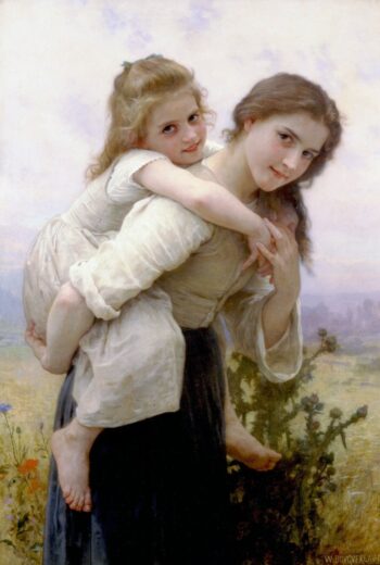 «No demasiado pesado de llevar – William Bouguereau» William Bouguereau