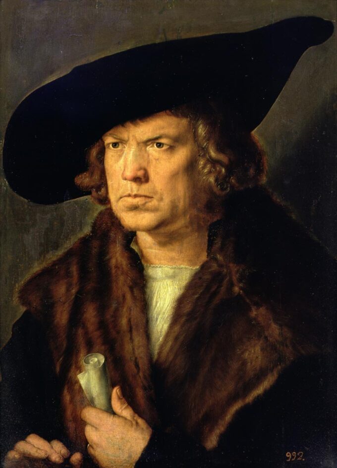 Retrato de un hombre – Albrecht Dürer Albrecht Dürer 70x105