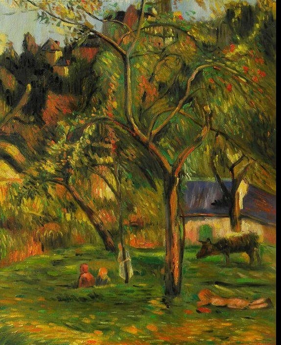 Los niños en el prado – Paul Gauguin Paul Gauguin 70x85