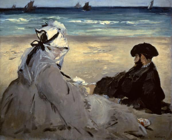 En la playa – Edouard Manet Édouard Manet 85x75